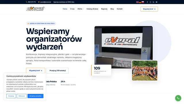 Strona internetowa Piotr Dutkiewicz Everal