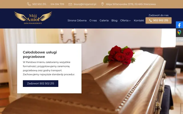 Strona internetowa Mój Anioł